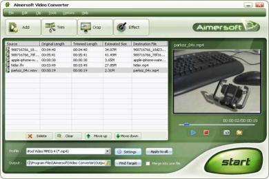 Captura Aimersoft DVD Converter Suite
