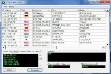 Screenshot AW IP Locator