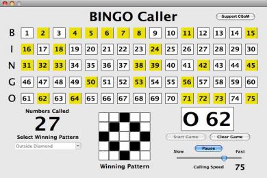 Screenshot Bingo Caller