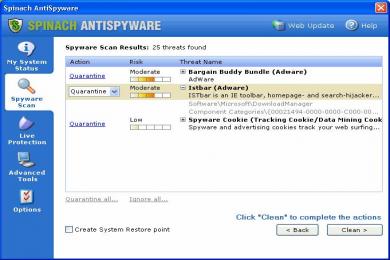 Captura Spinach Antispyware