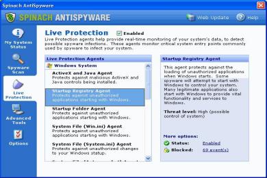 Captura Spinach Antispyware