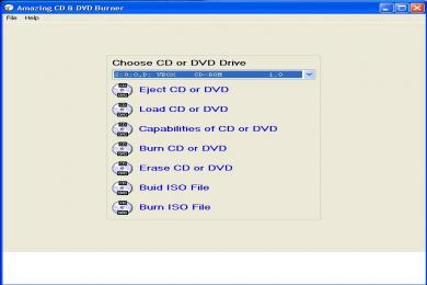 Screenshot Amazing CD DVD Burner