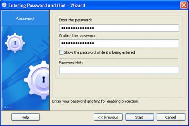 Captura Disk Password Protection