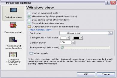 Screenshot Advanced Serial Data Logger