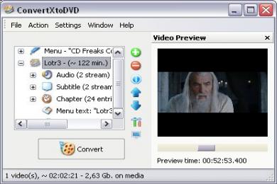 Screenshot ConvertX To DVD