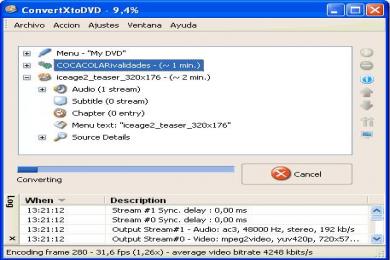 Screenshot ConvertX To DVD