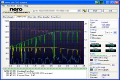 Screenshot Nero Disc Speed