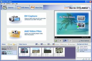 Screenshot AnvSoft Movie DVD Maker