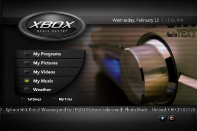 Screenshot XBMC Media Center