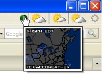 Screenshot ForecastFox