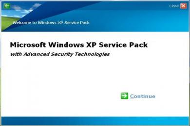 Screenshot Windows XP Service Pack 2