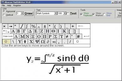 Screenshot Abacus MathWriter