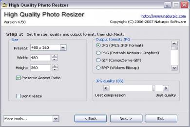 Captura High Quality Photo Resizer