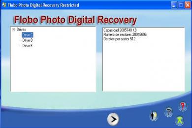 Screenshot Flobo Photo Digital Recovery