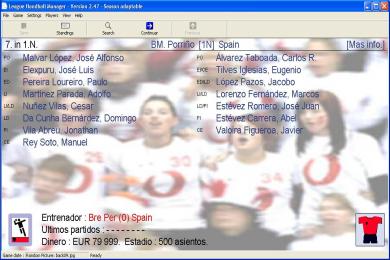 Captura League Handball Manager