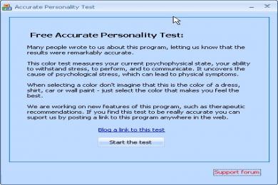 Capture Accurate Personality Test