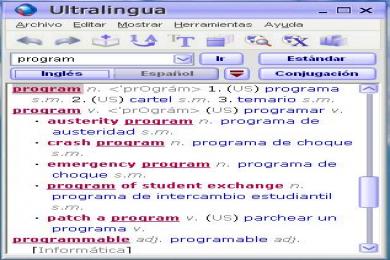Captura Ultralingua Espanhol-Inglês