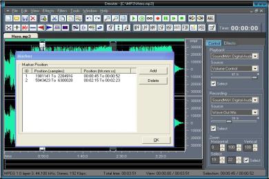 Screenshot Dexster Audio Editor
