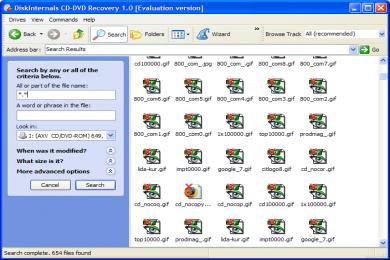 Captura DiskInternals CD/DVD Recovery