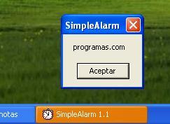 Screenshot Simple ALARM