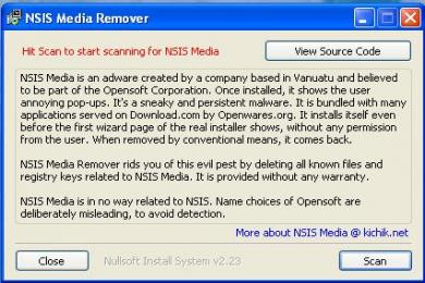 Captura NSIS Media Remover