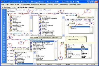 Captura 1st JavaScript Editor Pro