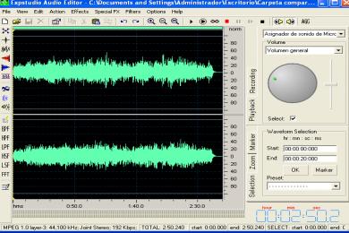 Screenshot Expstudio Audio Editor