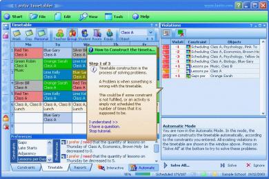 Screenshot Lantiv Timetabler