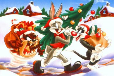 Capture Noël avec Bugs Bunny