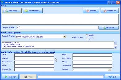 Captura Akram Audio Converter