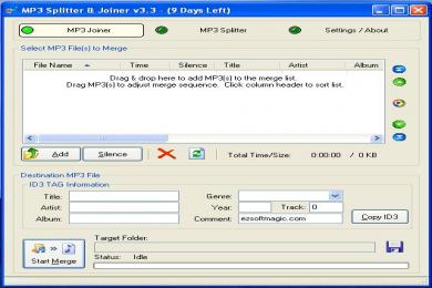 Captura MP3 Splitter & Joiner