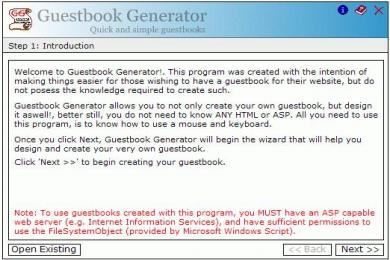 Cattura Guestbook Generator