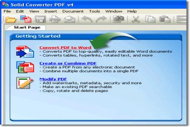 Screenshot Solid Converter PDF to Word