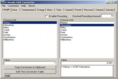 Cattura A Simple Unit Converter