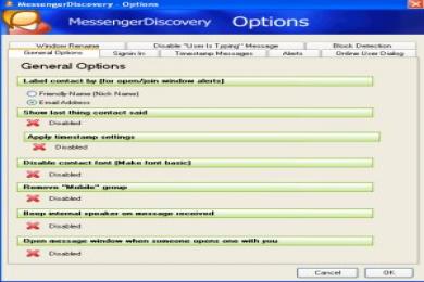Screenshot Messenger Discovery Live