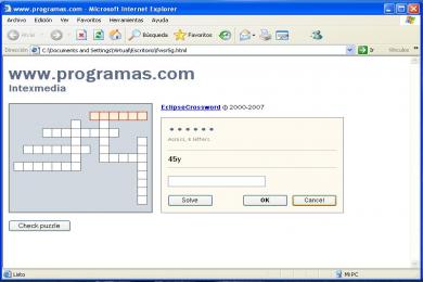 Screenshot EclipseCrossword