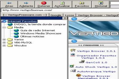 Screenshot Vertigo Browser