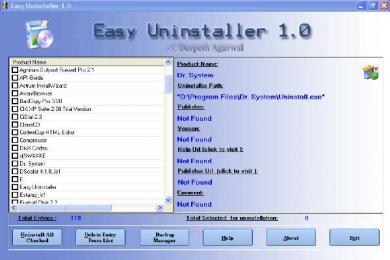 Captura Easy Uninstaller