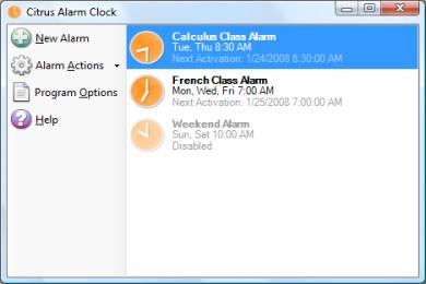 Captura Citrus Alarm Clock
