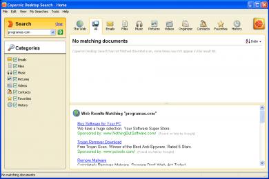 Captura Copernic Desktop Search