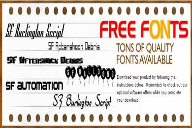 Capture Free Fonts