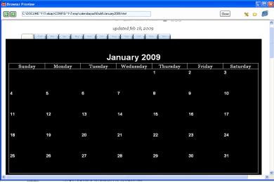 Captura Web Calendar Pad 2008