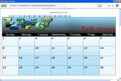 Captura Web Calendar Pad 2008