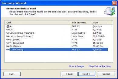 Captura DiskInternals FAT Recovery