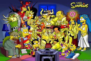 Screenshot Simpsons Saint Seiya