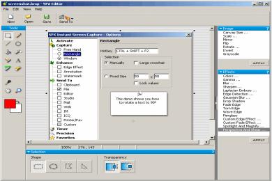Captura SPX Graphic Editor