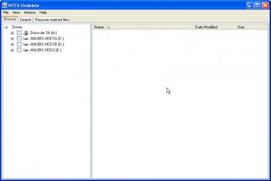 Screenshot NTFS Undelete