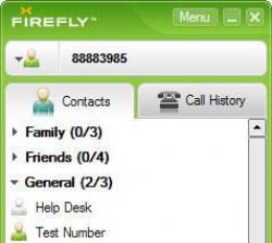 Screenshot FireFly SoftPhone