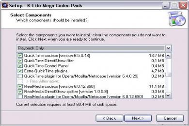 Screenshot K-Lite Mega Codec Pack