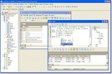 Captura DreamCoder for MySQL Professional